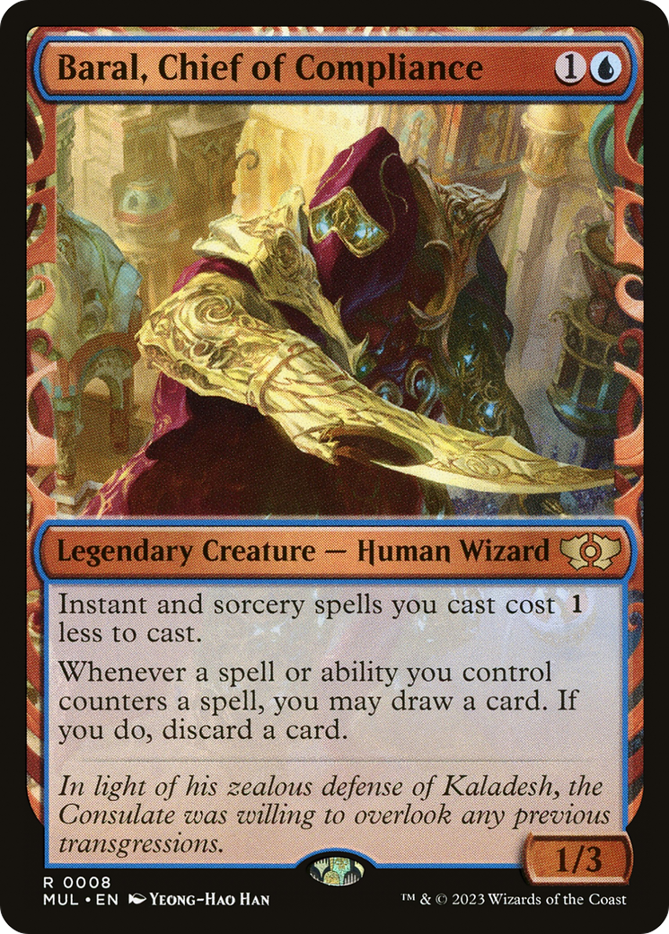 Baral, Chief of Compliance (MUL-008) [Multiverse Legends] (Showcase) MTG Single Wizards of the Coast