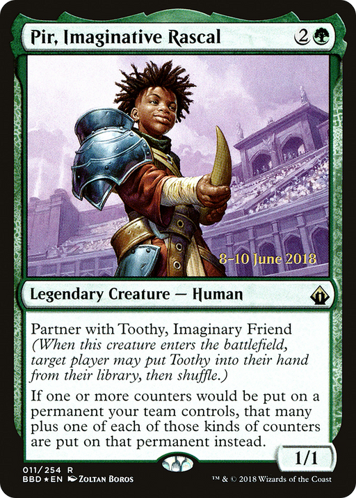 Pir, Imaginative Rascal (LARP-011) [Battlebond Promos] Foil MTG Single Wizards of the Coast