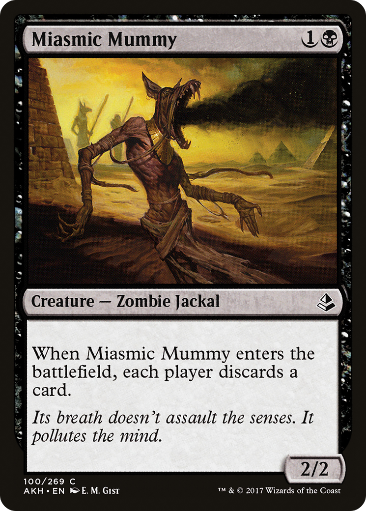 Miasmic Mummy (AKH-100) [Amonkhet] Foil MTG Single Wizards of the Coast