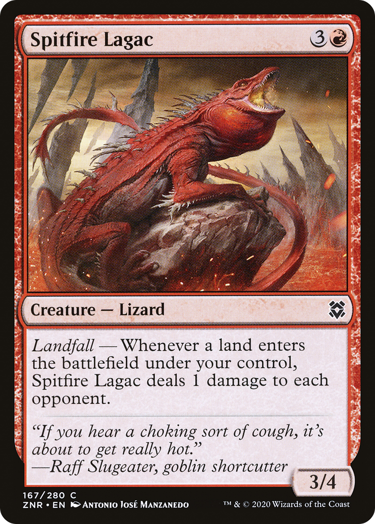 Spitfire Lagac (ZNR-167) [Zendikar Rising] Foil MTG Single Wizards of the Coast