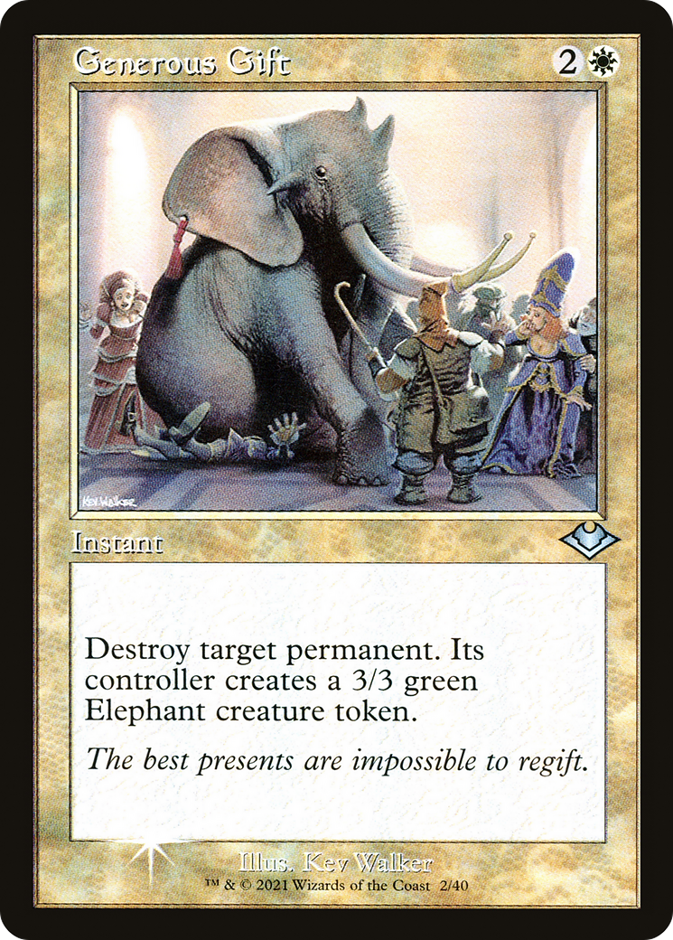 Generous Gift (MH1-002) [Modern Horizons 1 Timeshifts] Foil MTG Single Wizards of the Coast