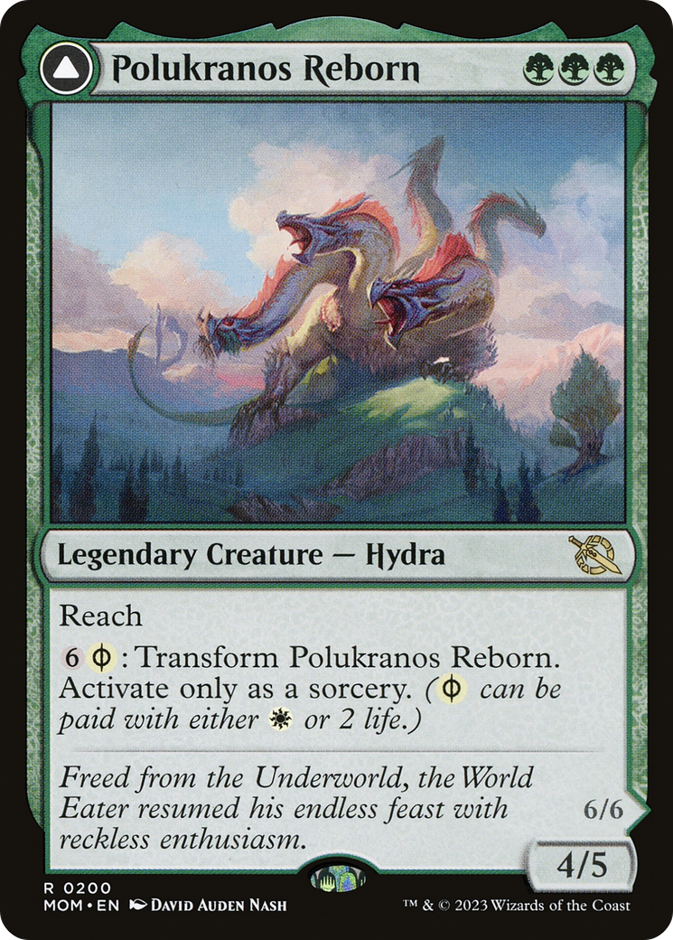 Polukranos Reborn (MOM-200) [March of the Machine] MTG Single Wizards of the Coast