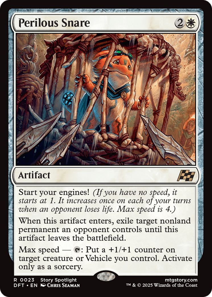 Perilous Snare (DFT-023) [Aetherdrift] Foil MTG Single Wizards of the Coast