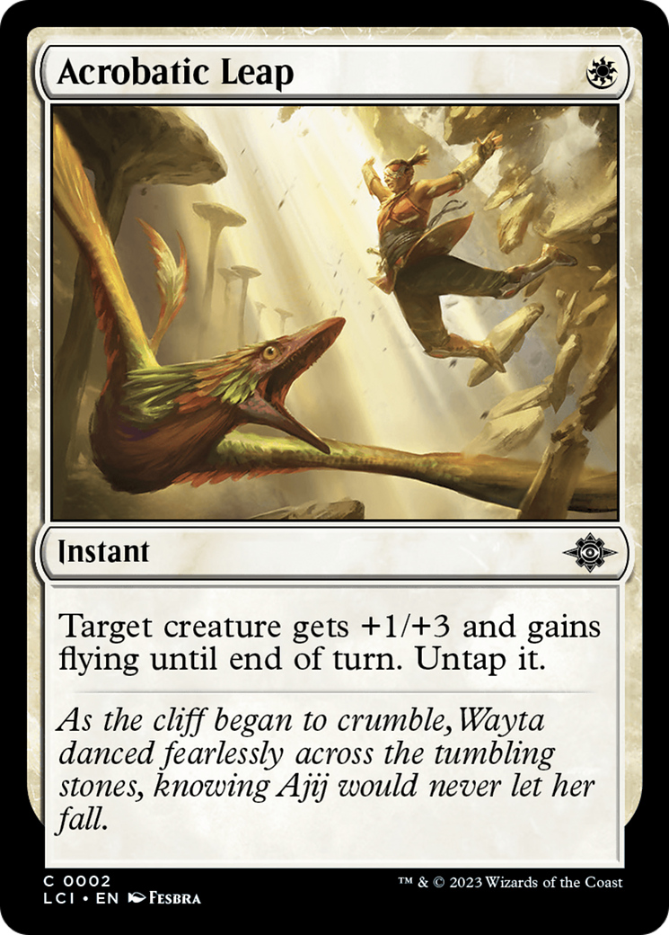 Acrobatic Leap (LCI-002) [The Lost Caverns of Ixalan] Foil MTG Single Wizards of the Coast
