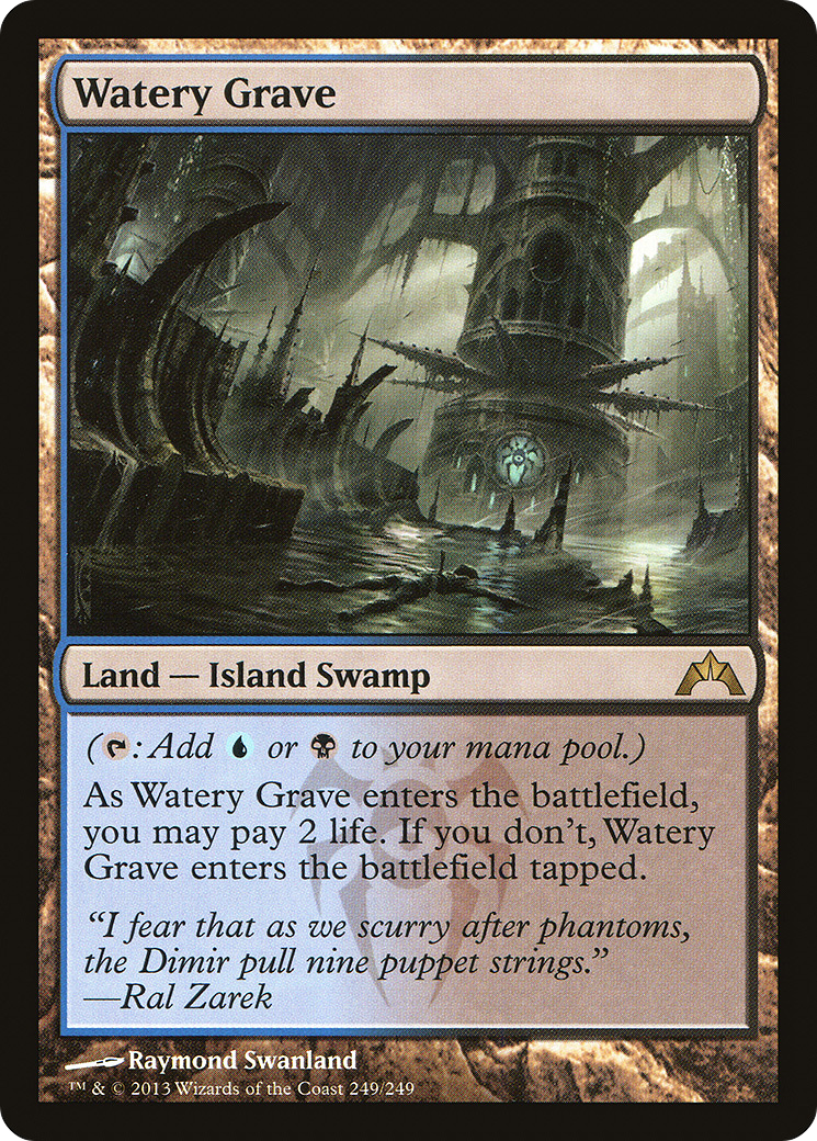 Watery Grave (GTC-249) [Gatecrash] Foil MTG Single Wizards of the Coast