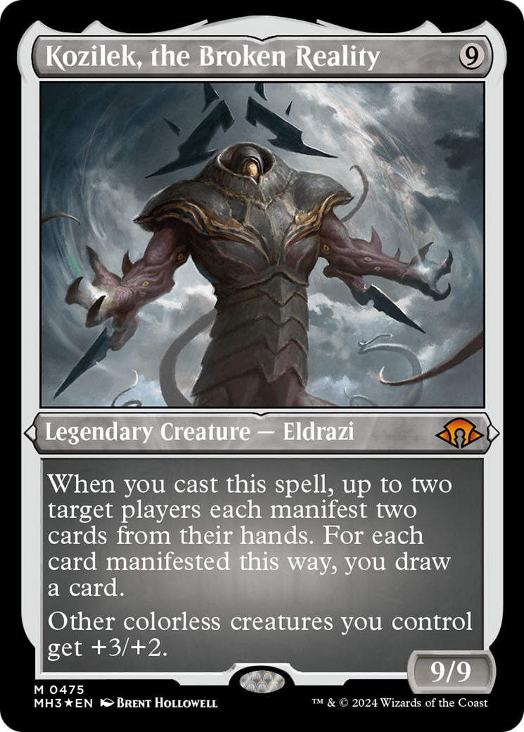Kozilek, the Broken Reality (Foil Etched) (MH3-475) [Modern Horizons 3] Foil MTG Single Wizards of the Coast