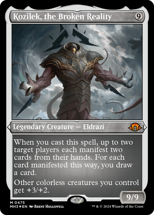 Kozilek, the Broken Reality (Foil Etched) (MH3-475) [Modern Horizons 3] Foil MTG Single Wizards of the Coast