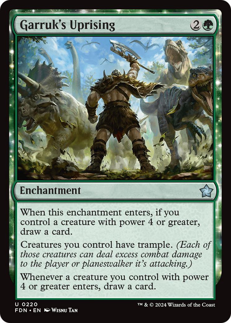 Garruk's Uprising (FDN-220) [Foundations] MTG Single Wizards of the Coast