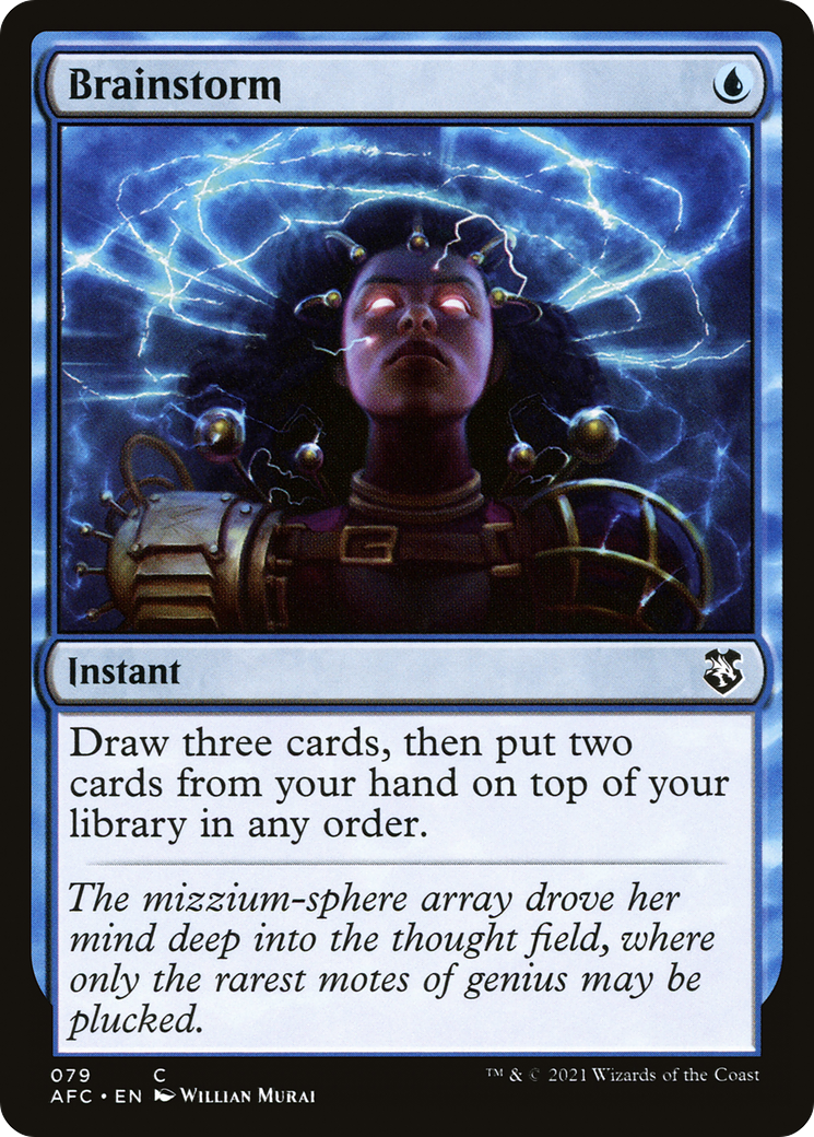 Brainstorm (AFC-079) [Forgotten Realms Commander] MTG Single Wizards of the Coast