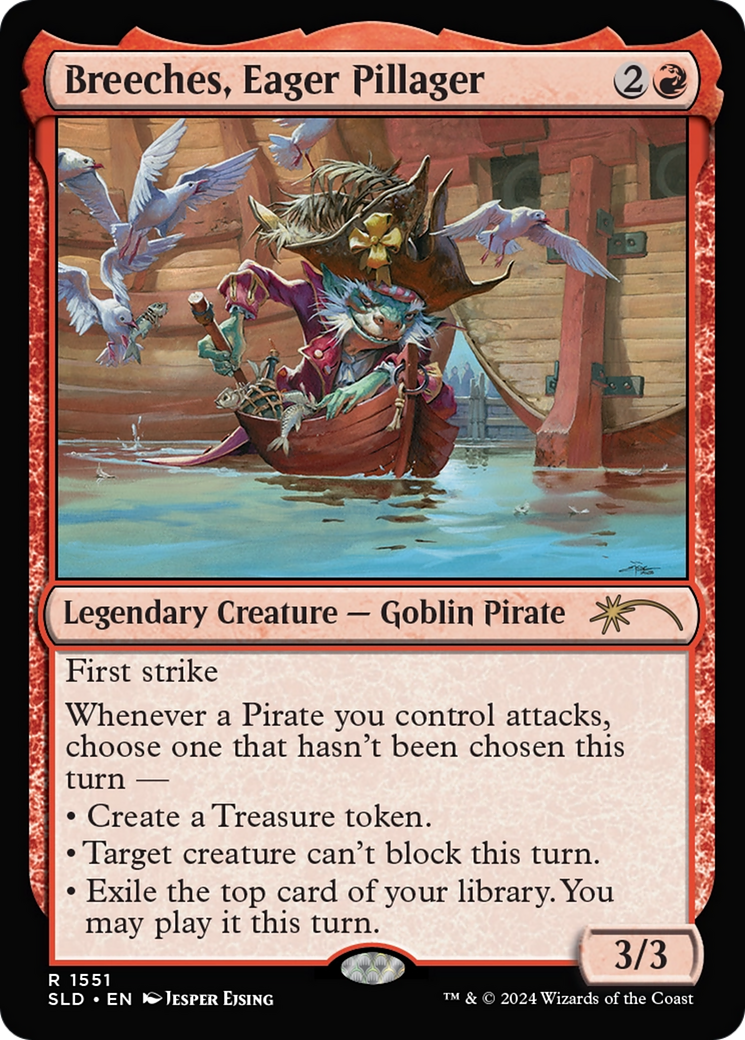 Breeches, Eager Pillager (SLD-1551) [Secret Lair] Drop MTG Single Wizards of the Coast
