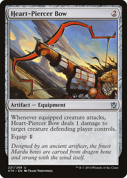 Heart-Piercer Bow (KTK-221) [Khans of Tarkir] Foil MTG Single Wizards of the Coast