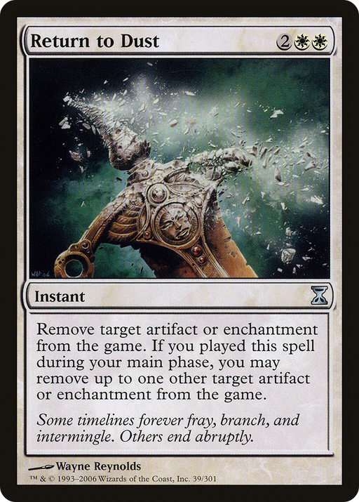 Return to Dust (TSP-039) [Time Spiral] MTG Single Wizards of the Coast