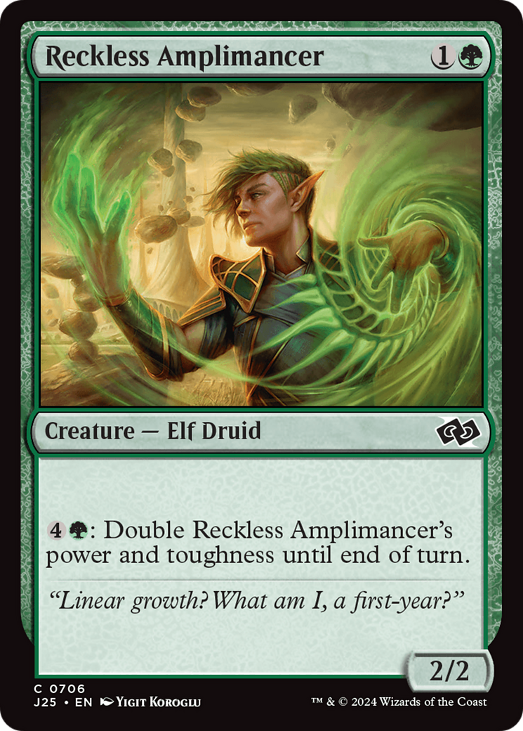 Reckless Amplimancer (J25-706) [Foundations Jumpstart] MTG Single Wizards of the Coast