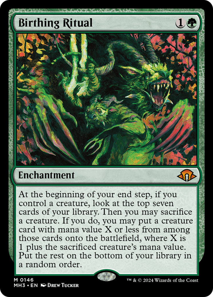 Birthing Ritual (MH3-146) [Modern Horizons 3] Foil MTG Single Wizards of the Coast