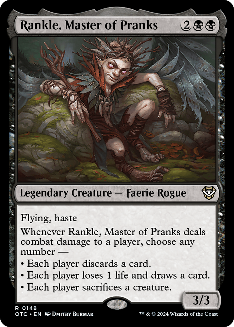 Rankle, Master of Pranks (OTC-148) [Outlaws of Thunder Junction Commander] MTG Single Wizards of the Coast