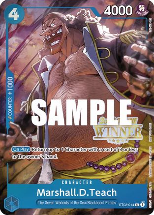 Marshall.D.Teach (Online Regional 2023) [Winner] (ST03-014) [One Piece Promotion Cards] Foil One Piece Single Bandai