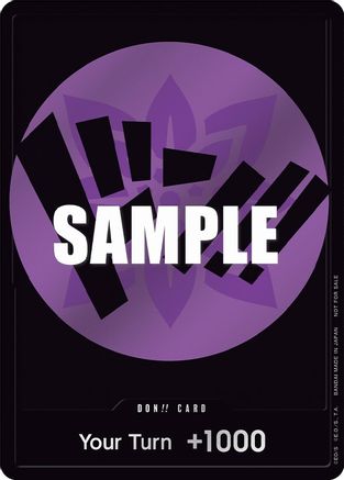 DON!! Card (Purple) [One Piece Promotion Cards] Foil One Piece Single Bandai