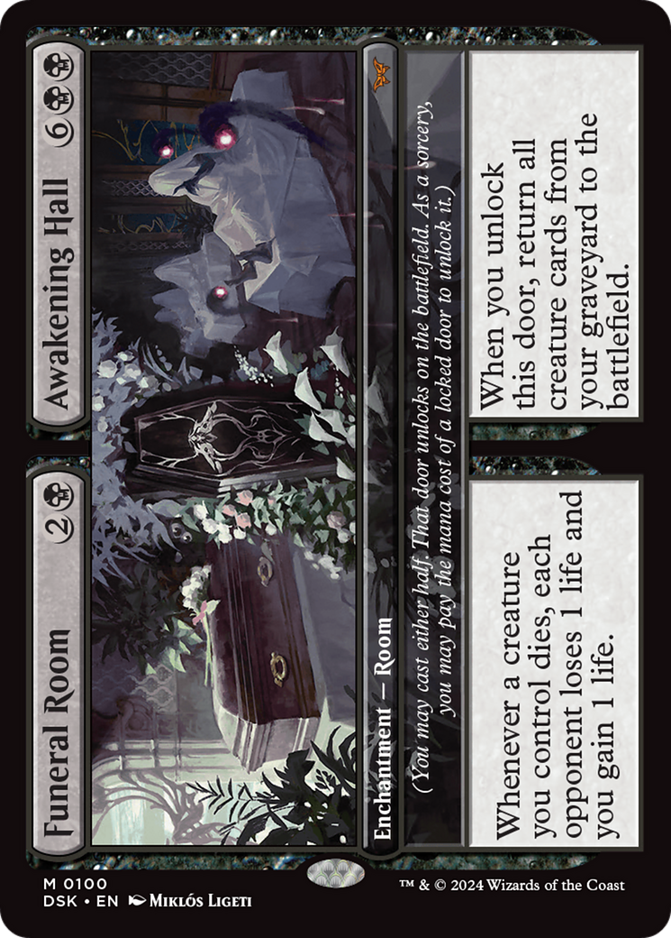 Funeral Room // Awakening Hall (DSK-100) [Duskmourn: House of Horror] Foil MTG Single Wizards of the Coast