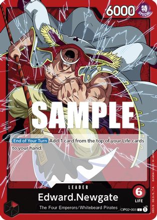 Edward.Newgate (001) (OP02-001) [Paramount War] One Piece Single Bandai