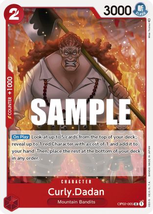Curly.Dadan (OP02-005) [Paramount War] One Piece Single Bandai