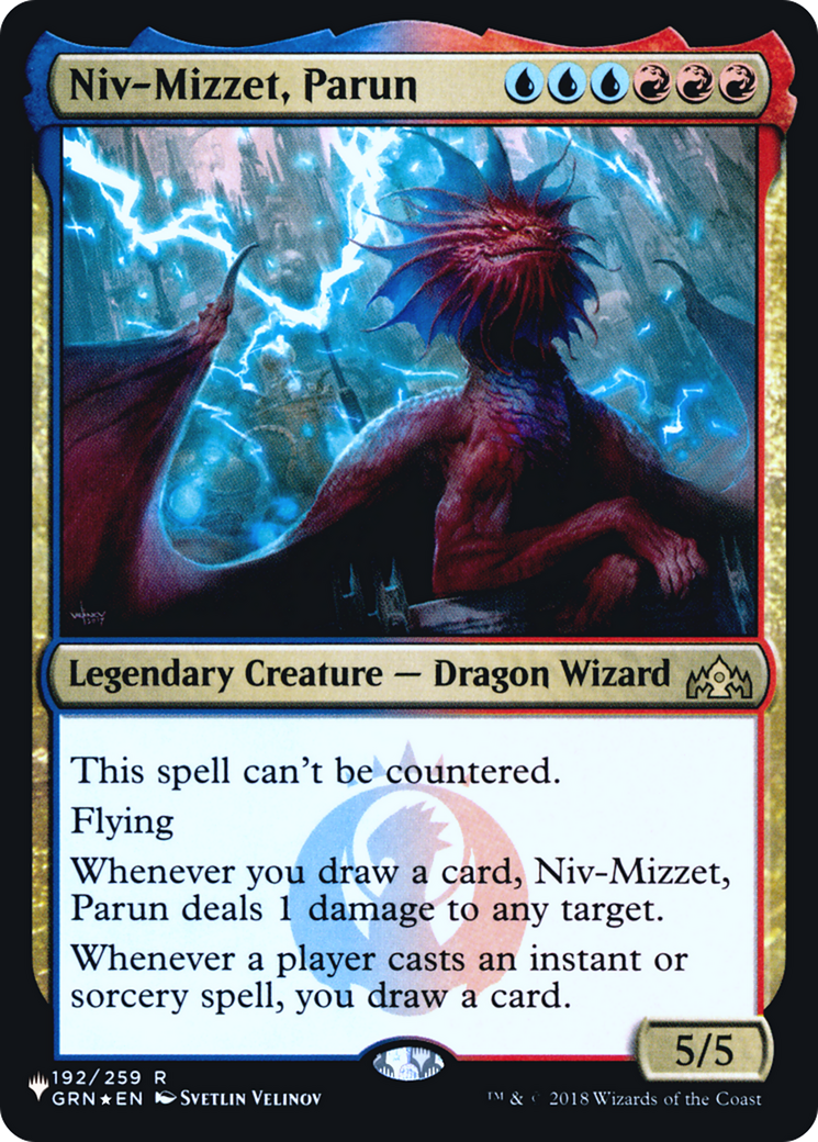 Niv-Mizzet, Parun (LIST-GRN-192) [Mystery Booster] The List Foil MTG Single Wizards of the Coast