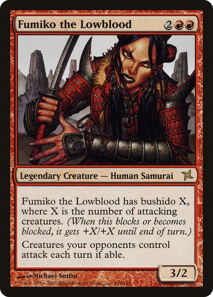 Fumiko the Lowblood (BOK-104) [Betrayers of Kamigawa] Foil MTG Single Wizards of the Coast