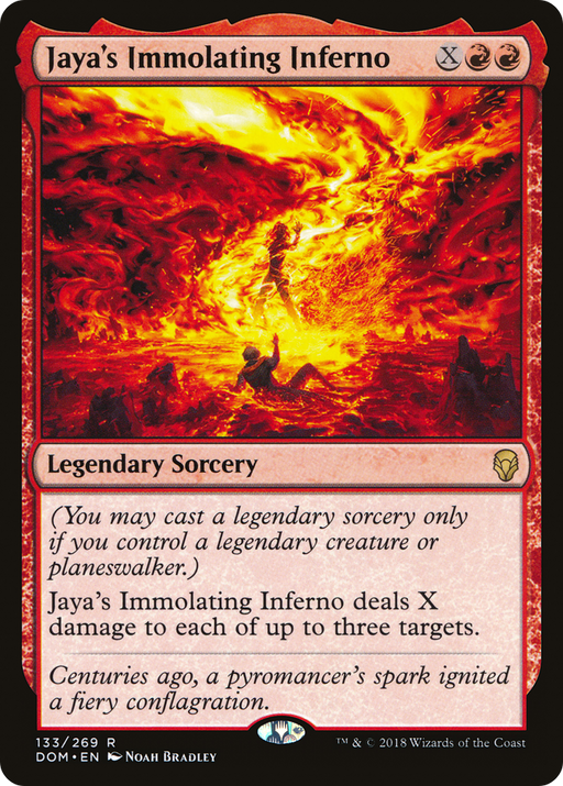 Jaya's Immolating Inferno (DOM-133) [Dominaria] MTG Single Wizards of the Coast