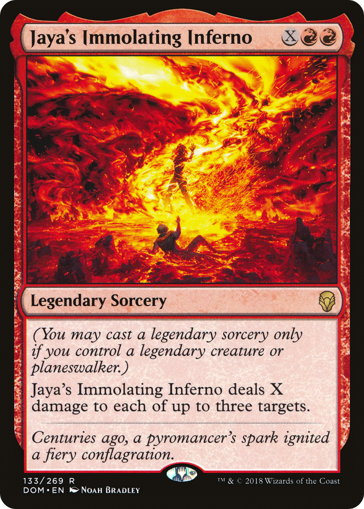 Jaya's Immolating Inferno (DOM-133) [Dominaria] Foil MTG Single Wizards of the Coast