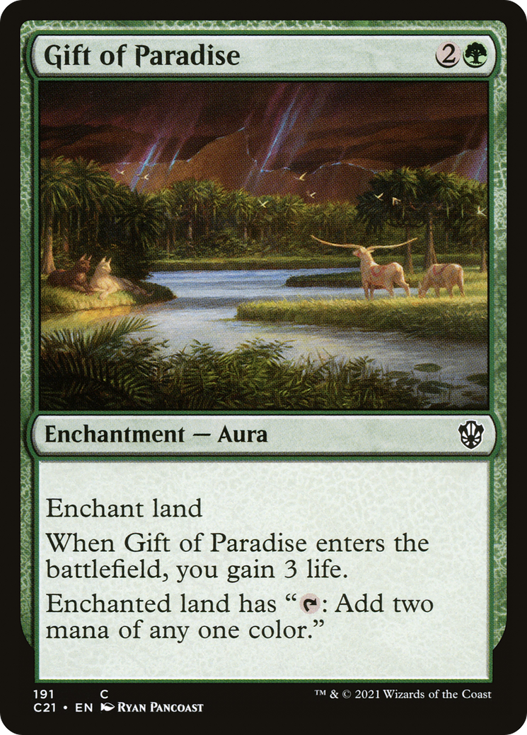 Gift of Paradise (C21-191) [Commander 2021] MTG Single Wizards of the Coast