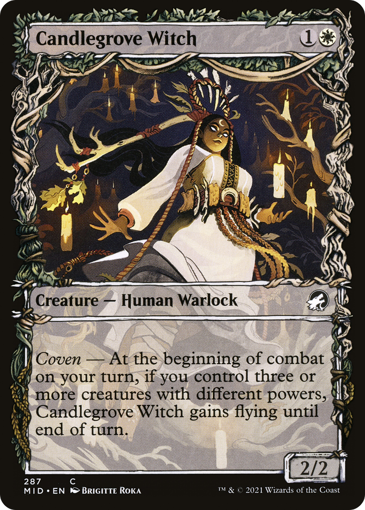 Candlegrove Witch (MID-287) [Innistrad: Midnight Hunt] (Showcase) MTG Single Wizards of the Coast