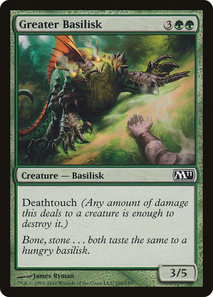 Greater Basilisk (M11-180) [Magic 2011] MTG Single Wizards of the Coast