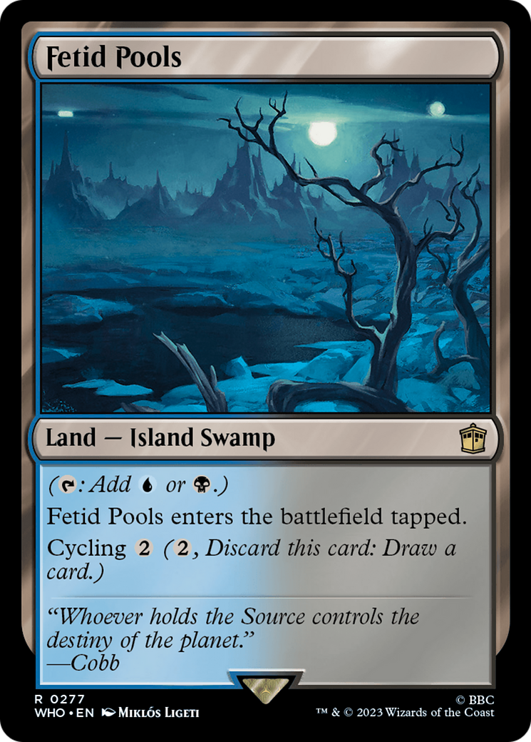 Fetid Pools (WHO-277) [Doctor Who] Foil MTG Single Wizards of the Coast