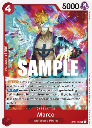 Marco (Promotion Pack 2023) (OP02-018) [One Piece Promotion Cards] One Piece Single Bandai
