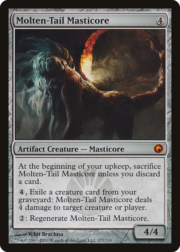 Molten-Tail Masticore (SOM-177) [Scars of Mirrodin] Foil MTG Single Wizards of the Coast
