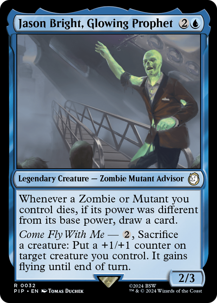 Jason Bright, Glowing Prophet (PIP-032) [Fallout] Foil MTG Single Wizards of the Coast