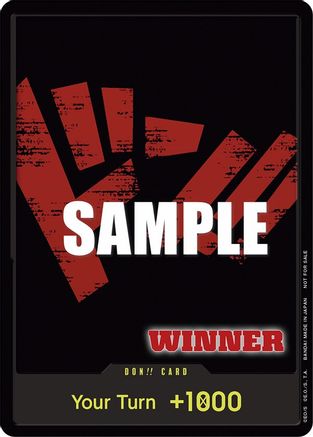 DON!! Card (Tournament Pack Vol. 2) [Winner] [One Piece Promotion Cards] One Piece Single Bandai