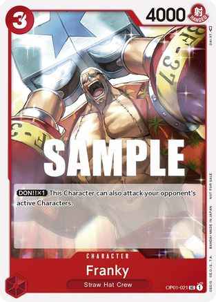 Franky (Tournament Pack Vol. 2) (OP01-021) [One Piece Promotion Cards] One Piece Single Bandai