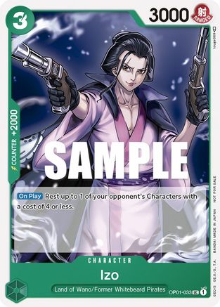 Izo (Tournament Pack Vol. 2) (OP01-033) [One Piece Promotion Cards] One Piece Single Bandai
