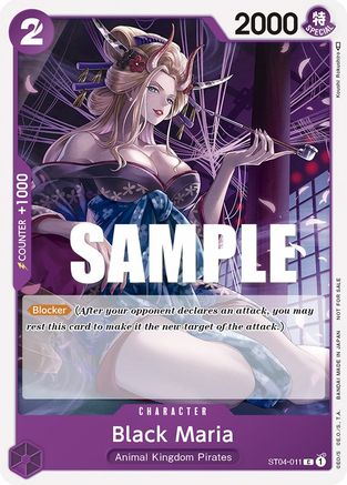 Black Maria (Tournament Pack Vol. 2) (ST04-011) [One Piece Promotion Cards] One Piece Single Bandai