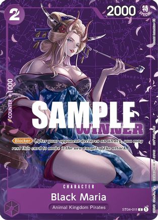Black Maria (Tournament Pack Vol. 2) [Winner] (ST04-011) [One Piece Promotion Cards] One Piece Single Bandai