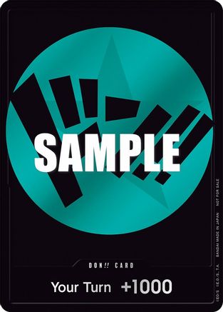 DON!! Card (Teal) [One Piece Promotion Cards] Foil One Piece Single Bandai