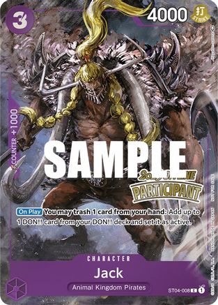 Jack (Offline Regional 2023) [Participant] (ST04-008) [One Piece Promotion Cards] Foil One Piece Single Bandai