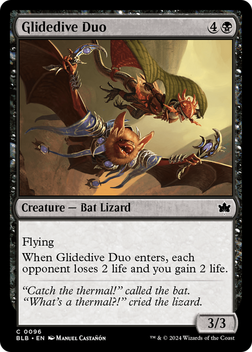 Glidedive Duo (BLB-096) [Bloomburrow] Foil MTG Single Wizards of the Coast