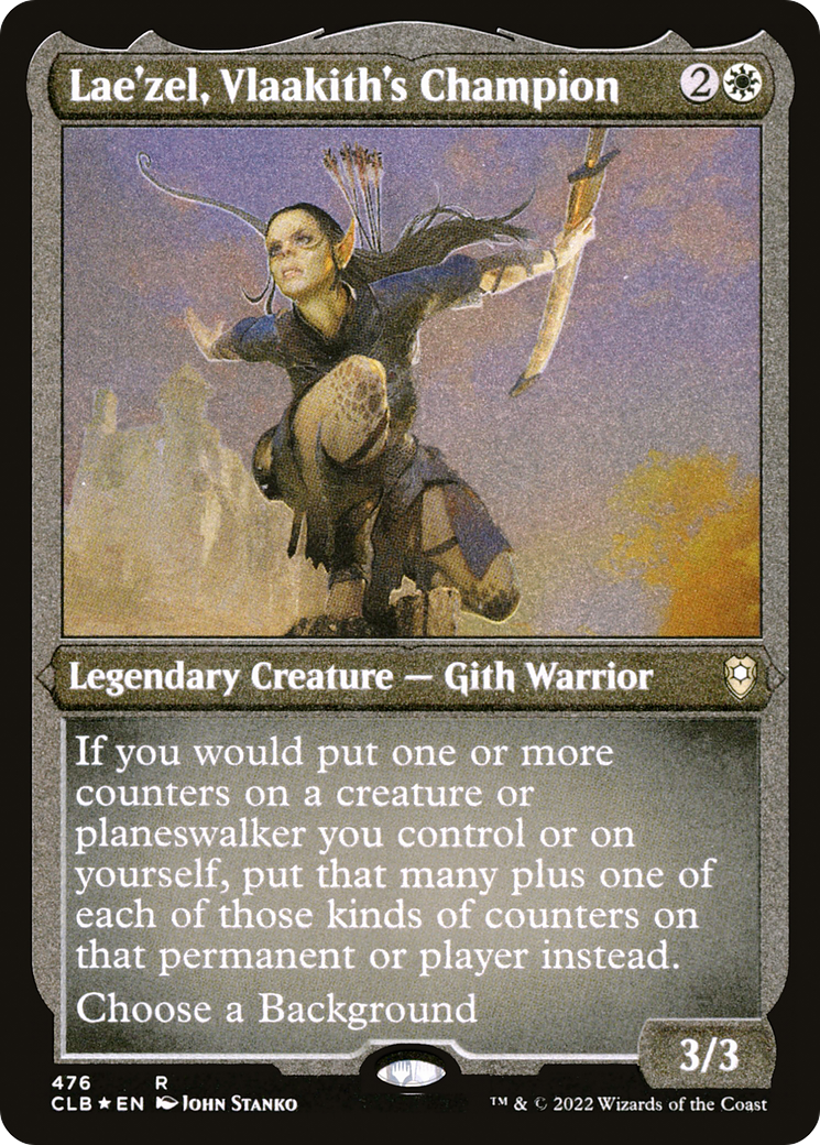 Lae'zel, Vlaakith's Champion (CLB-476) [Commander Legends: Battle for Baldur's Gate] Etched Foil MTG Single Wizards of the Coast