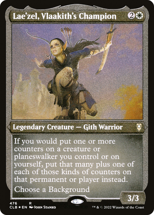 Lae'zel, Vlaakith's Champion (CLB-476) [Commander Legends: Battle for Baldur's Gate] Etched Foil MTG Single Wizards of the Coast