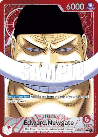 Edward.Newgate (001) (Alternate Art) (OP02-001) [Paramount War] Foil One Piece Single Bandai