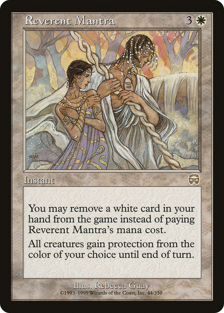 Reverent Mantra (MMQ-044) [Mercadian Masques] MTG Single Wizards of the Coast
