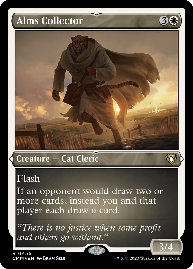 Alms Collector (CMM-455) [Commander Masters] Etched Foil MTG Single Wizards of the Coast