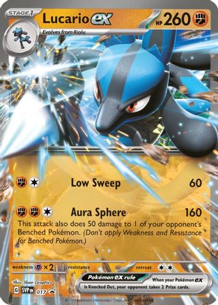 Lucario ex - 017 (17) Holofoil [Promos: SV Promo Cards] Pokemon Single Pokémon