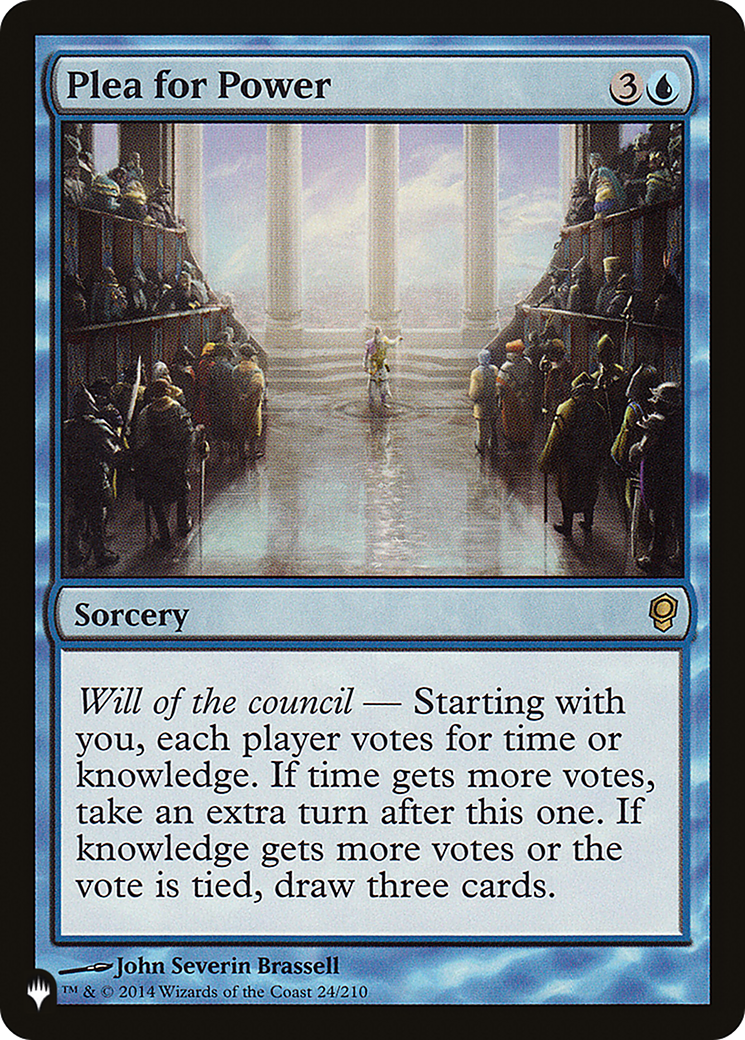 Plea for Power (LIST-CNS-24) [Mystery Booster] The List MTG Single Wizards of the Coast